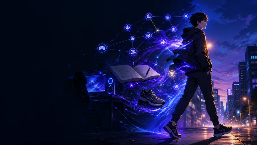 Una scena illustrata NerdCoach, tra passioni, storie e vita quotidiana